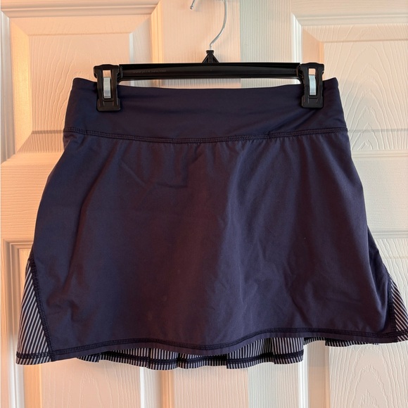 Lululemon Navy Tennis Skirt and Lucky in Love coordinating top. - Picture 3 of 10